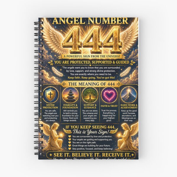 Item preview, Angel Number 444 Protection Stability Divine Design designed and sold by HiteshArt111.