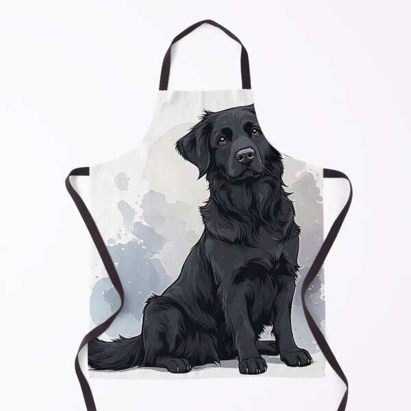 Item preview, Black Golden Retriever Sitting – Elegant Watercolor Dog Illustration designed and sold by Karolina’s Cozy Creations.