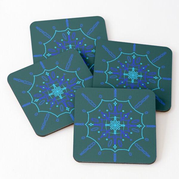 Artikelvorschau, Mandala blau entworfen und verkauft von Jamaicaglo-.