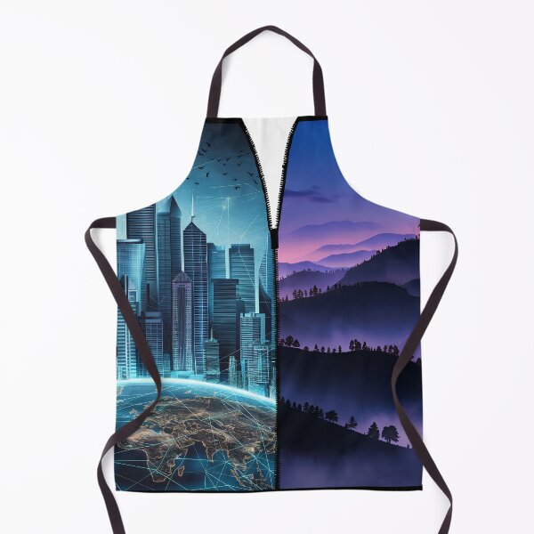 Item preview, The Digital Divide: Global City and Misty Mountains designed and sold by Daniela`s shop.