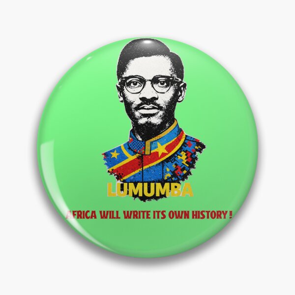 Item preview, Patrice Lumumba Pan African Portrait — Africa Will Write Its Own History | Free DRC Congo designed and sold by Youngkev-arts.