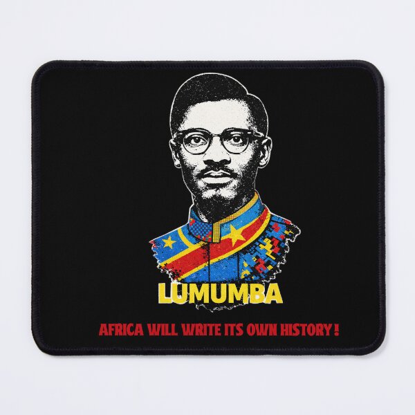Item preview, Patrice Lumumba Pan African Portrait — Africa Will Write Its Own History | Free DRC Congo designed and sold by Youngkev-arts.