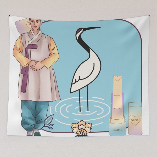 Item preview, Men's Hanbok, Crane & Heart Balm Art designed and sold by Kanniax.