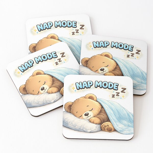 Item preview, Sleepy Bear Cute Kawaii Teddy Bear Nap Mode Cozy Sticker designed and sold by Cute-Corne.
