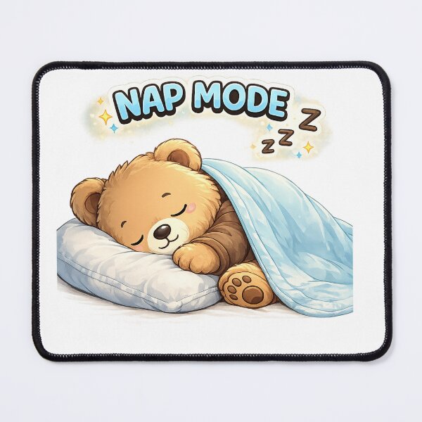 Item preview, Sleepy Bear Cute Kawaii Teddy Bear Nap Mode Cozy Sticker designed and sold by Cute-Corne.