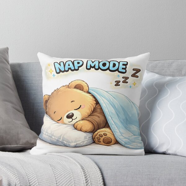 Item preview, Sleepy Bear Cute Kawaii Teddy Bear Nap Mode Cozy Sticker designed and sold by Cute-Corne.