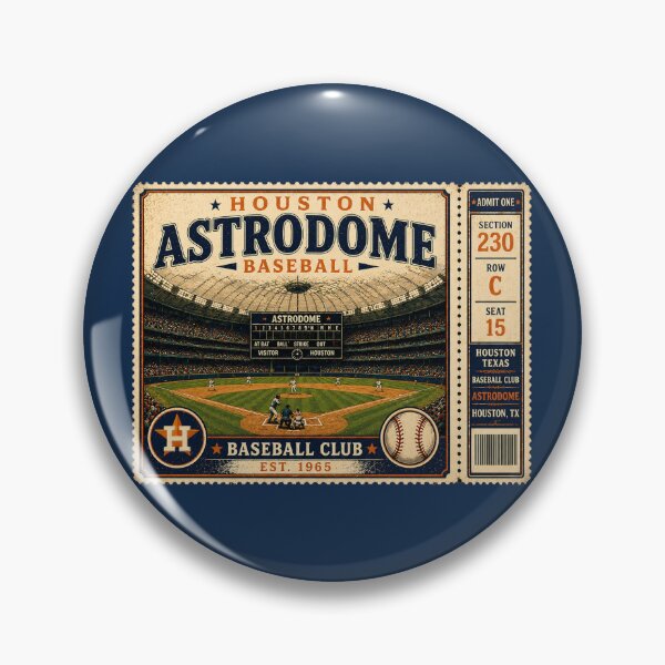 Item preview, Houston Baseball Vintage Ticket Stub Astrodome Retro Dome Stadium Design designed and sold by GhostDawgs.