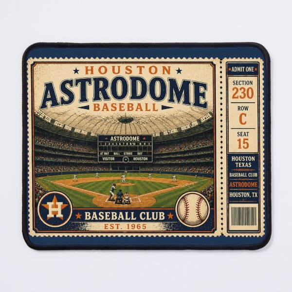 Item preview, Houston Baseball Vintage Ticket Stub Astrodome Retro Dome Stadium Design designed and sold by GhostDawgs.