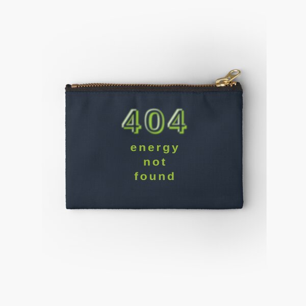 Item preview, 404 Energy Not Found – Green Minimal Typo | Keine Energie designed and sold by unique art and design.