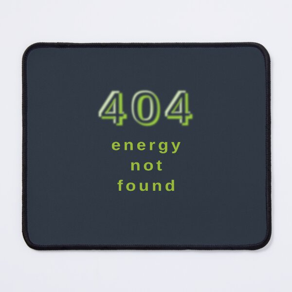 Item preview, 404 Energy Not Found – Green Minimal Typo | Keine Energie designed and sold by unique art and design.