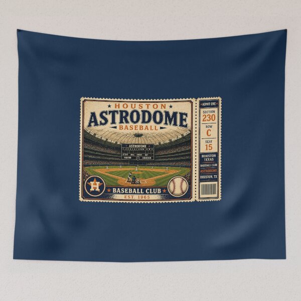 Item preview, Houston Baseball Vintage Ticket Stub Astrodome Retro Dome Stadium Design designed and sold by GhostDawgs.
