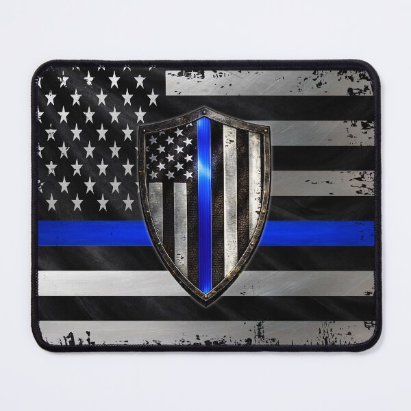 Item preview, Thin Blue Line American Shield Badge Design  designed and sold by artistwill.