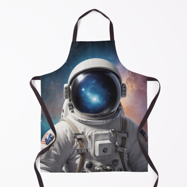 Item preview, Cosmic American Astronaut with Galaxy Helmet designed and sold by GenesisArtis.