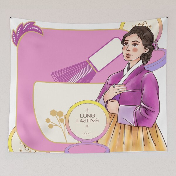 Item preview, Purple Hanbok & Long Lasting Makeup Art designed and sold by Kanniax.