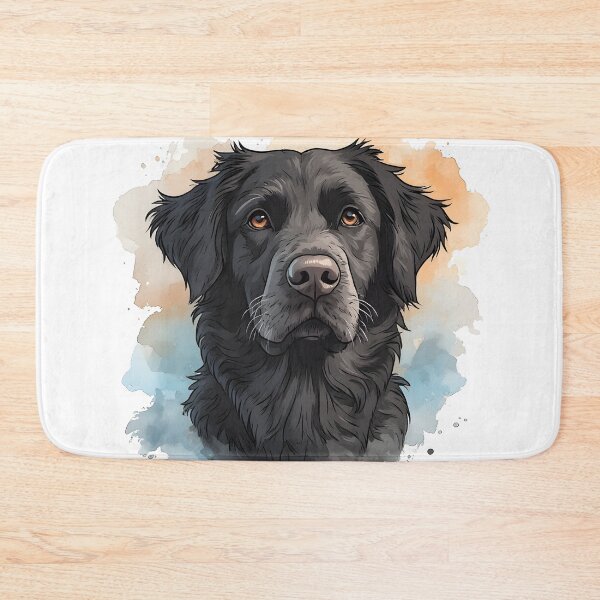 Item preview, Black Golden Retriever Close-Up – Watercolor Dog Portrait Illustration designed and sold by Karolina’s Cozy Creations.