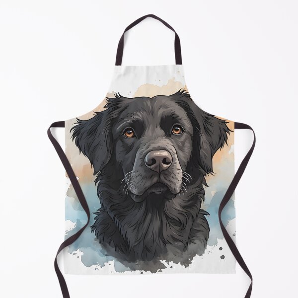 Item preview, Black Golden Retriever Close-Up – Watercolor Dog Portrait Illustration designed and sold by Karolina’s Cozy Creations.
