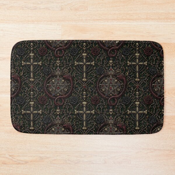 Item preview, Dark Academia Alchemist's Seal - Gothic Pentagram & Dragon Pattern designed and sold by cabuks.