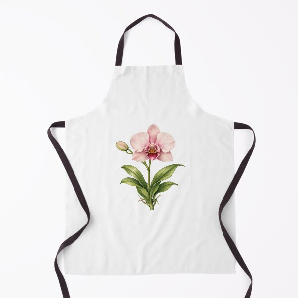 Item preview, Single Orchid Study – Vintage Botanical Illustration designed and sold by Joyfulfabric.