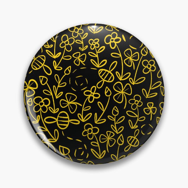 Item preview, Bees in the garden in Black and Yellow designed and sold by LAEC-Shop.