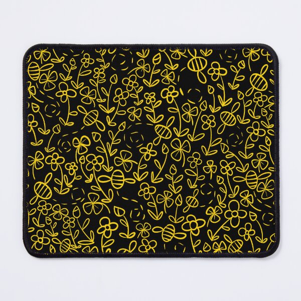 Item preview, Bees in the garden in Black and Yellow designed and sold by LAEC-Shop.