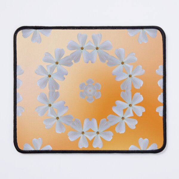 Item preview, White Phlox Floral Pattern – Warm Sunset Botanical Design designed and sold by SilentBloomLab.