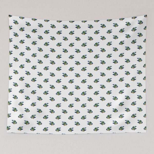 Item preview, Vintage bluetit print - British garden bird print designed and sold by LittleBettyMakes.