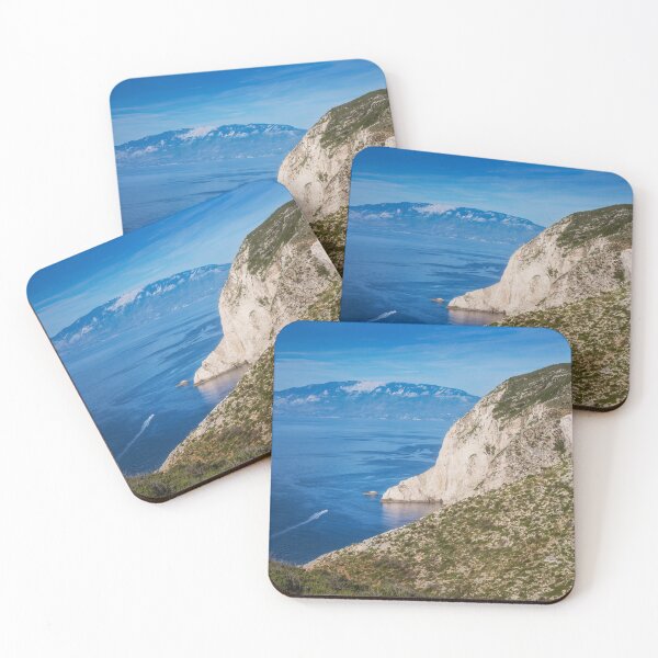 Item preview, Coastal Cliffs and Blue Waters of Zakynthos Greece designed and sold by PhotoArt by Joan Carroll.