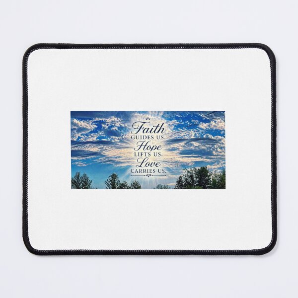 Item preview, Faith Hope Love Wall Art – Inspirational Faith Quote That Brings Peace, Strength & Daily Encouragement designed and sold by EACS61 Nature Photography .