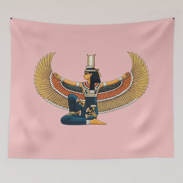 Item preview, Protector Golden Winged Isis – Ancient Egyptian Mythology  designed and sold by Cairo-Art-Room.
