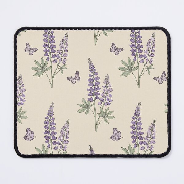 Item preview, Vintage Lupine Butterfly Botanical Pattern designed and sold by MythicCotton.