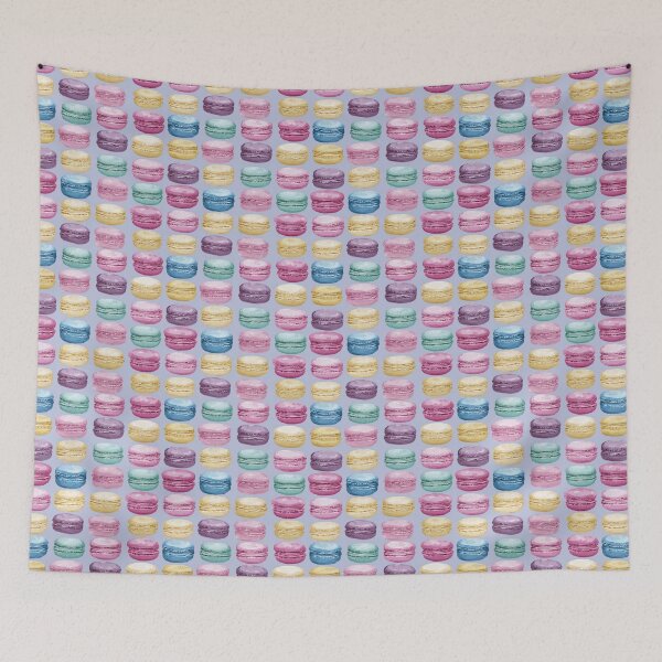 Item preview, Pastel Watercolor Macaron French Dessert Pattern designed and sold by NicolasGlowArt.
