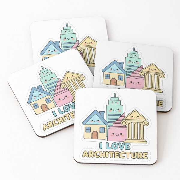 Item preview, Cute Kawaii Architecture Buildings Sticker designed and sold by Modefissi.