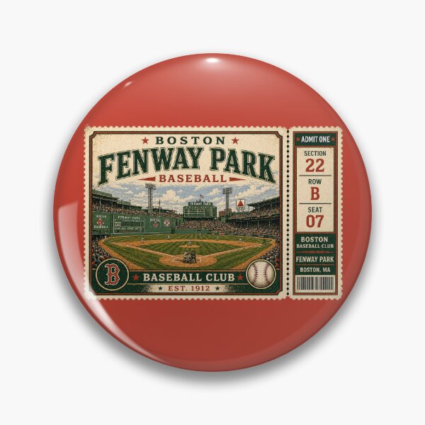 Item preview, Boston Fenway Park Game ticket Shirt, Classic Ballpark Facade Design, Retro Baseball Club Tee designed and sold by GhostDawgs.