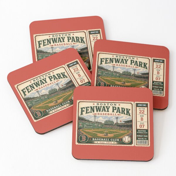 Item preview, Boston Fenway Park Game ticket Shirt, Classic Ballpark Facade Design, Retro Baseball Club Tee designed and sold by GhostDawgs.
