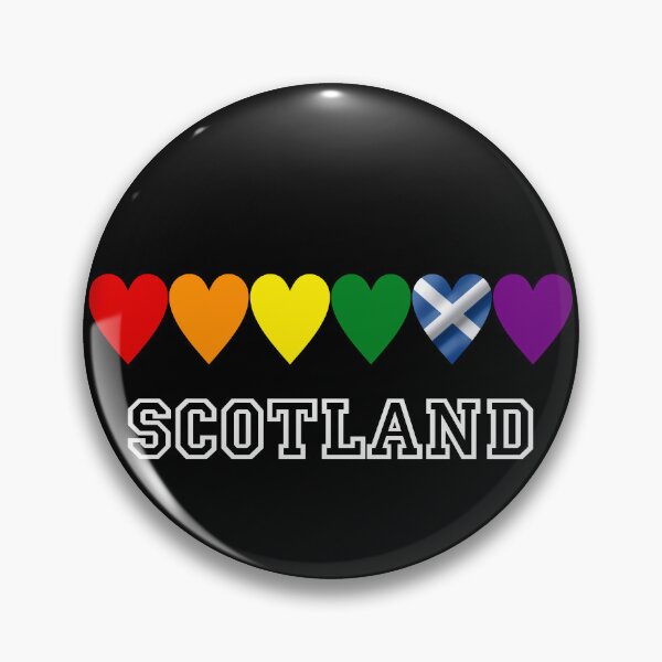 Item preview, Scotland Pride Rainbow Hearts - Scottish Flag Saltire Graphic designed and sold by Loom on the Loch.