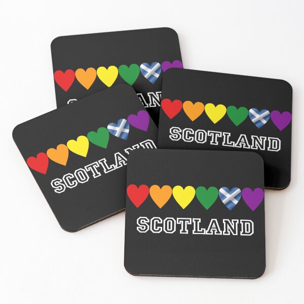 Item preview, Scotland Pride Rainbow Hearts - Scottish Flag Saltire Graphic designed and sold by Loom on the Loch.