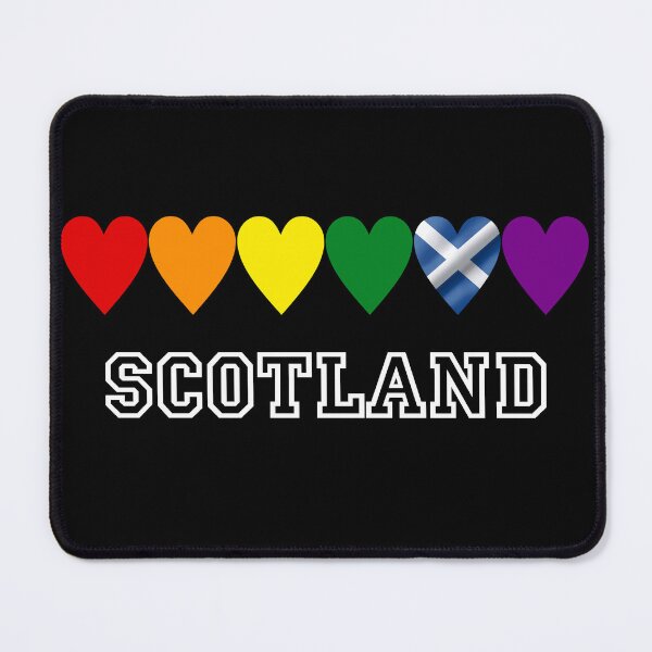 Item preview, Scotland Pride Rainbow Hearts - Scottish Flag Saltire Graphic designed and sold by Loom on the Loch.