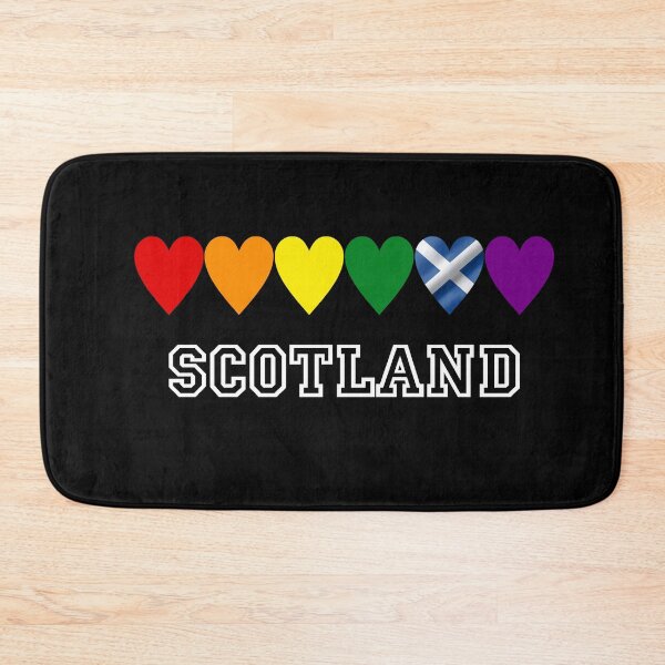 Item preview, Scotland Pride Rainbow Hearts - Scottish Flag Saltire Graphic designed and sold by Loom on the Loch.
