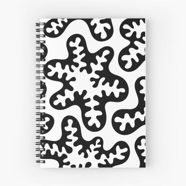 Item preview, Large Amoeba Pattern Black White Seamless designed and sold by aliciawarddesign.