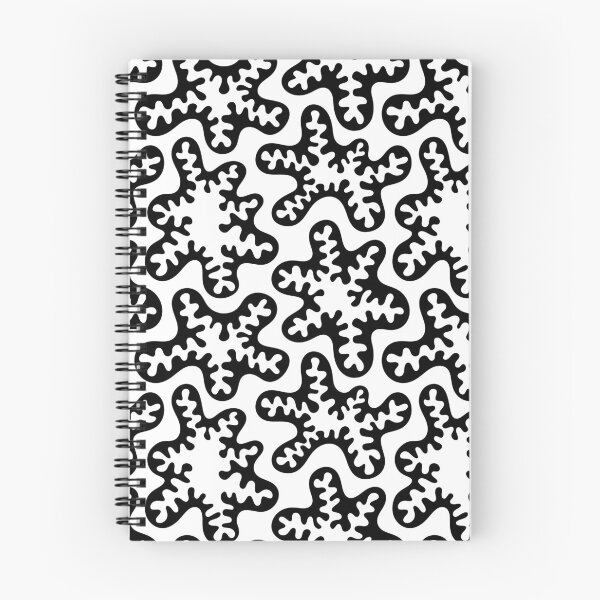 Item preview, Small Amoeba Pattern Black White Seamless designed and sold by aliciawarddesign.