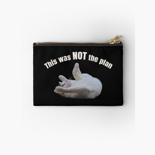 Item preview, This Was NOT the Plan – Funny Cat Fail Meme Design designed and sold by MB-CatPrints.