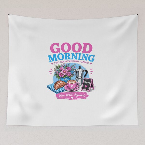 Item preview, Good Morning Coffee Aesthetic French Breakfast T-Shirt designed and sold by Aimetoi.