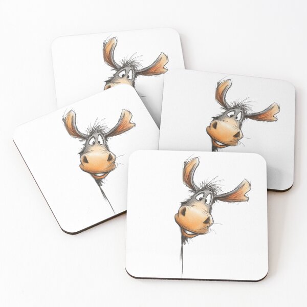 Item preview, Funny Peeking Moose Sketch designed and sold by Log77.