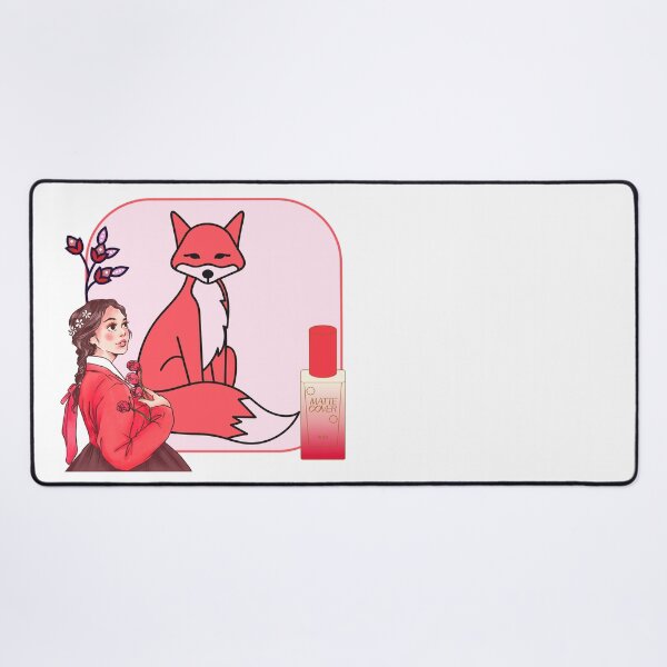 Item preview, Red Hanbok, Fox & Matte Cover Foundation Art designed and sold by Kanniax.