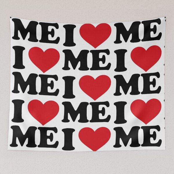 Item preview, I love ME - I ♥ Me – Self Love Text designed and sold by EmeraldeaArt.