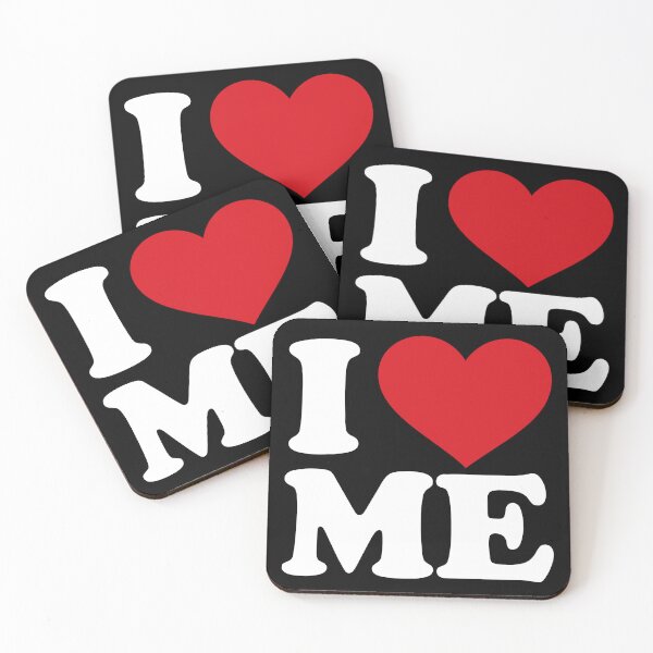Item preview, I love ME - I ♥ Me – Self Love white Text designed and sold by EmeraldeaArt.