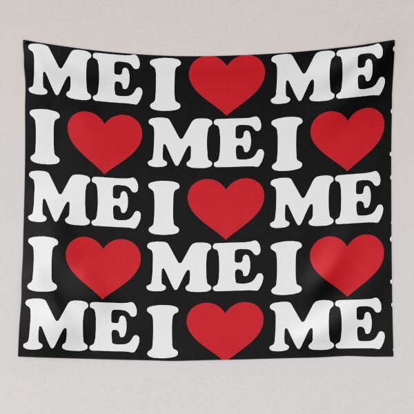 Item preview, I love ME - I ♥ Me – Self Love white Text designed and sold by EmeraldeaArt.
