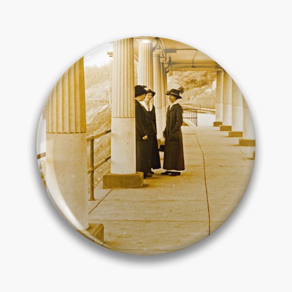 Item preview, Women at Valley Forge, Pennsylvania Railroad Station, 1913, Vintage Photograph designed and sold by AMacGPhilly.