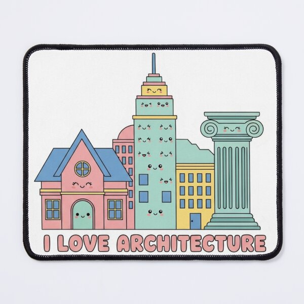 Item preview, Cute Architecture Lover Cartoon Sticker designed and sold by Modefissi.