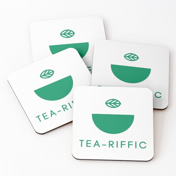 Item preview, Tea-riffic Green Half Cup Matcha Pun designed and sold by LekkieStudioArt.